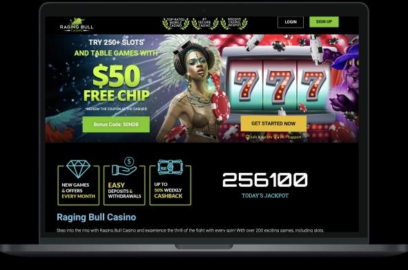 Raging Bull Casino Desktop